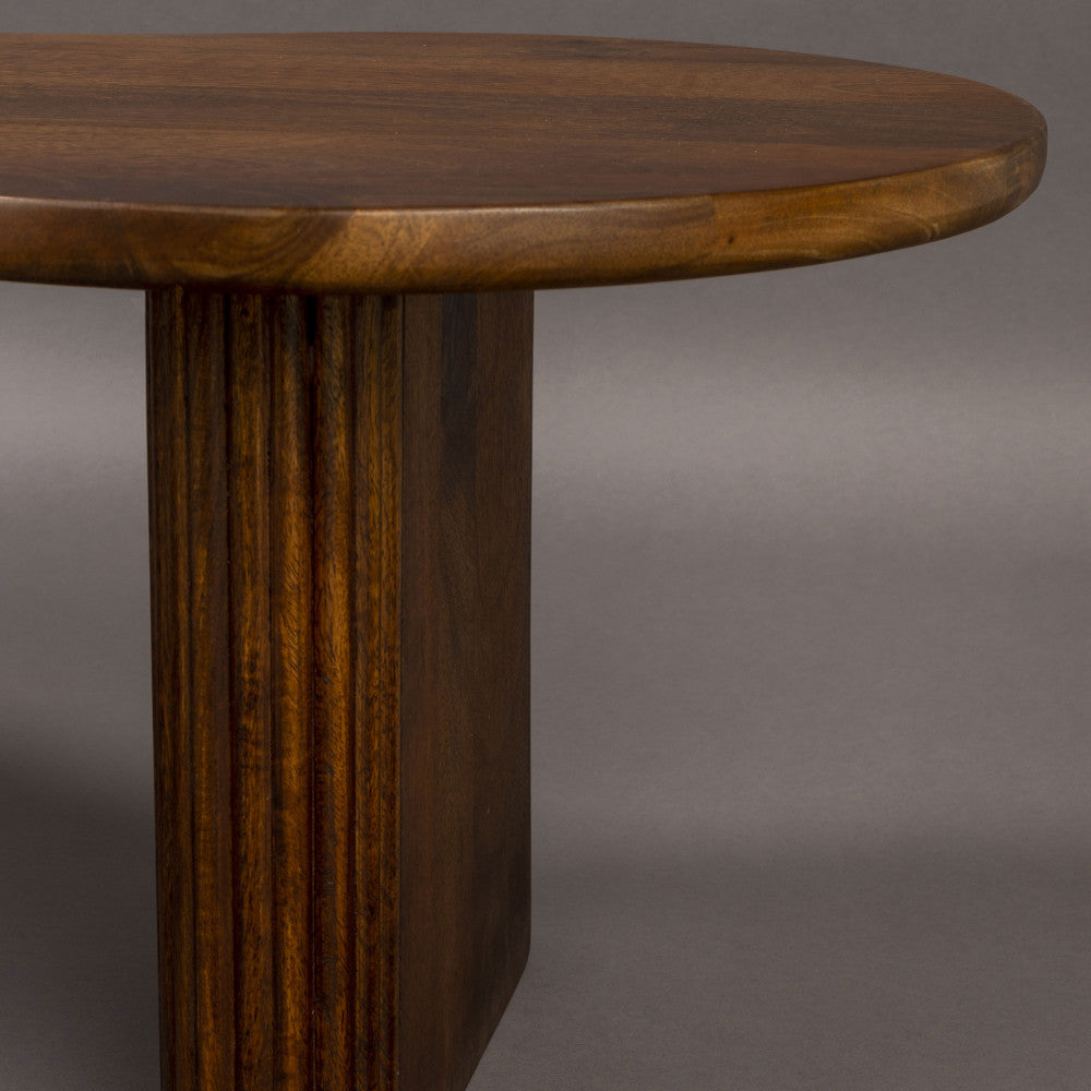 Tilon - Mesa de centro orgánica - Madera - Madera oscura