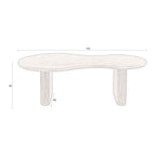 Tilon - Mesa de centro orgánica - Madera - Madera oscura