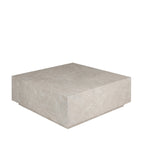 Lipani - Mesa de centro cuadrada - Efecto mármol - Greige