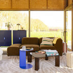 Remo - Square Coffee Table - Glass - Amber Glass