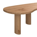 Table basse organique Brandan en bois massif de mindi