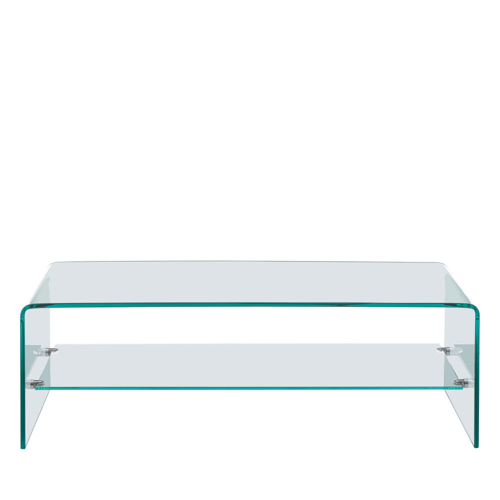 Nido - Double-Top Coffee Table - Glass - Transparent