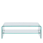 Nido - Double-Top Coffee Table - Glass - Transparent