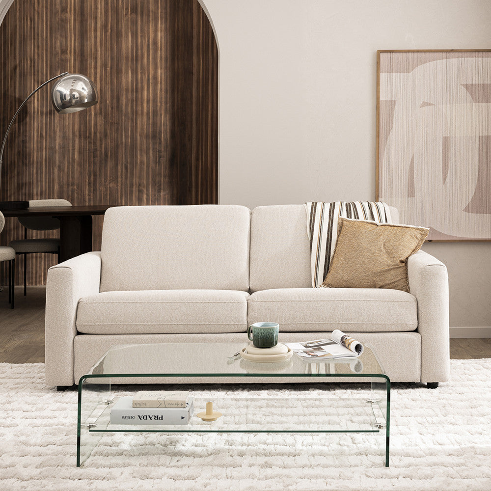 Nido - Double-Top Coffee Table - Glass - Transparent