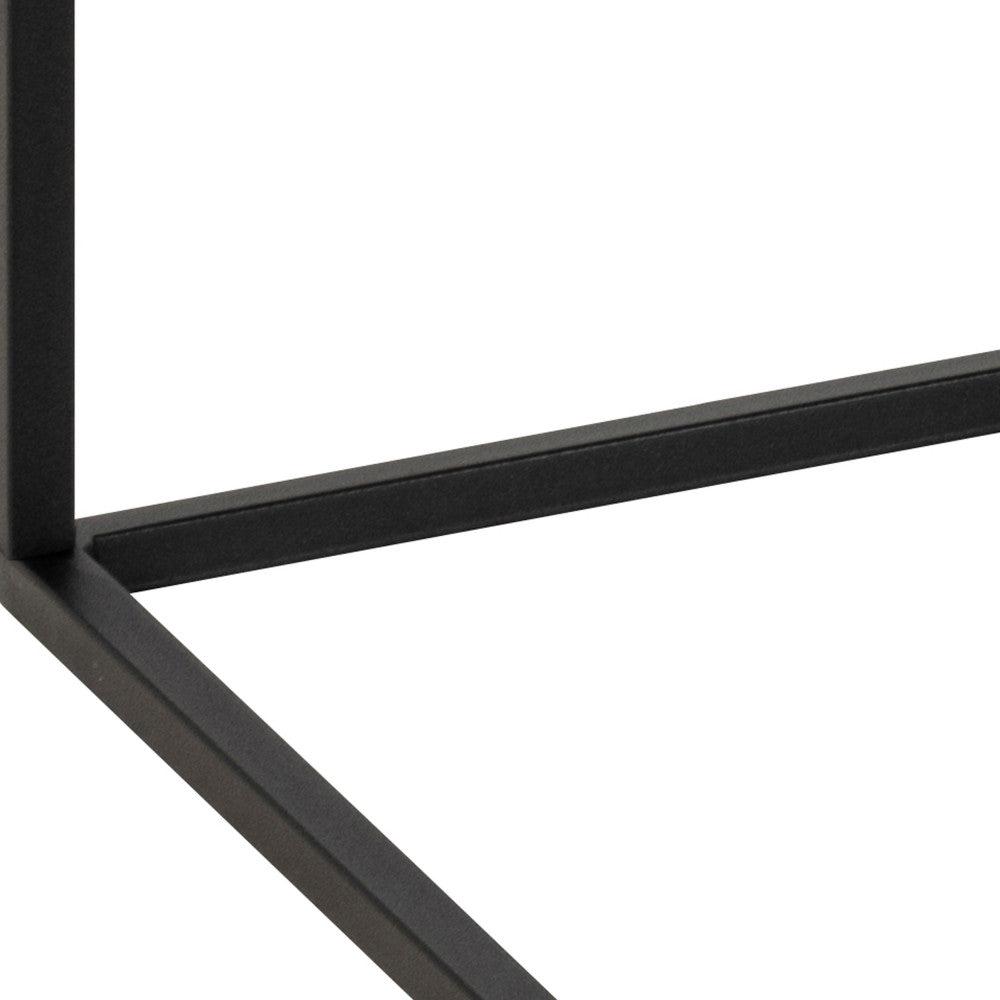 Mixo - Coffee Table - Marble Effect And Metal - White