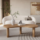 Table basse organique Brandan en bois massif de mindi