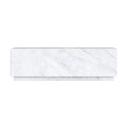 Izaé - Mesa de centro rectangular de mármol blanco