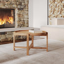 Table basse Kouma D70 cm en bois de teck recyclé