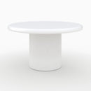 Table basse ronde Lulli en béton blanc cassé