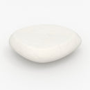 Table basse Maui blanche en fibre d'argile effet béton