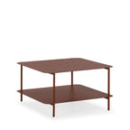 Judith - Mesa de centro con doble tablero - Metal - Marrón glacé