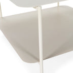 Judith - Mesa de centro con doble tablero - Metal - Beige