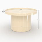 Nora - White Lacquered Mdf Coffee Table