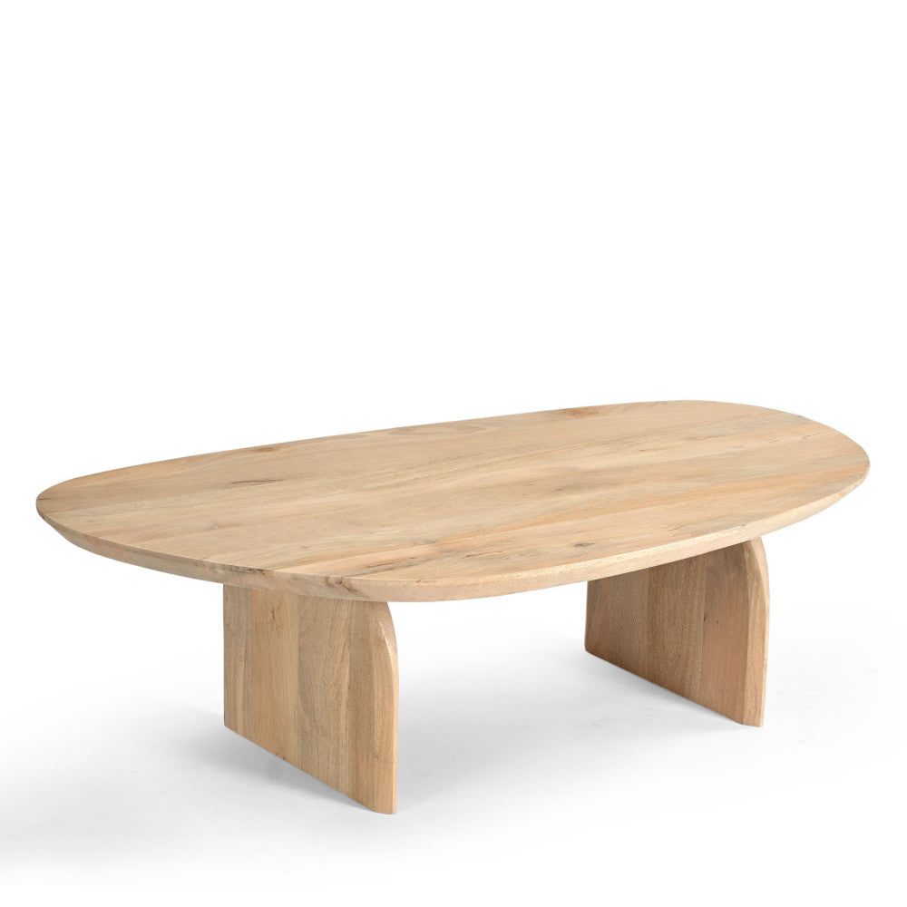 Malang - Organic Coffee Table - Solid Mango Wood - Light Wood