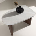 Gronvik - Organic Coffee Table - Marble Effect - Light Grey