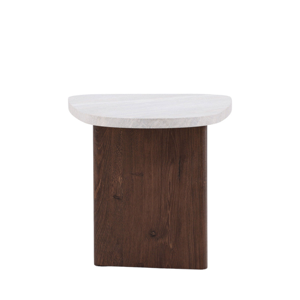 Gronvik - Organic Coffee Table - Marble Effect - Light Grey