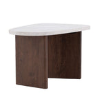 Gronvik - Organic Coffee Table - Marble Effect - Light Grey