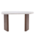 Gronvik - Organic Coffee Table - Marble Effect - Light Grey