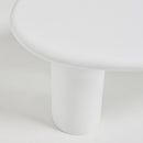 Luna - Table Basse Organique - Fibre De Ciment - Blanc
