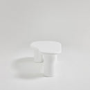 Luna - Table Basse Organique - Fibre De Ciment - Blanc