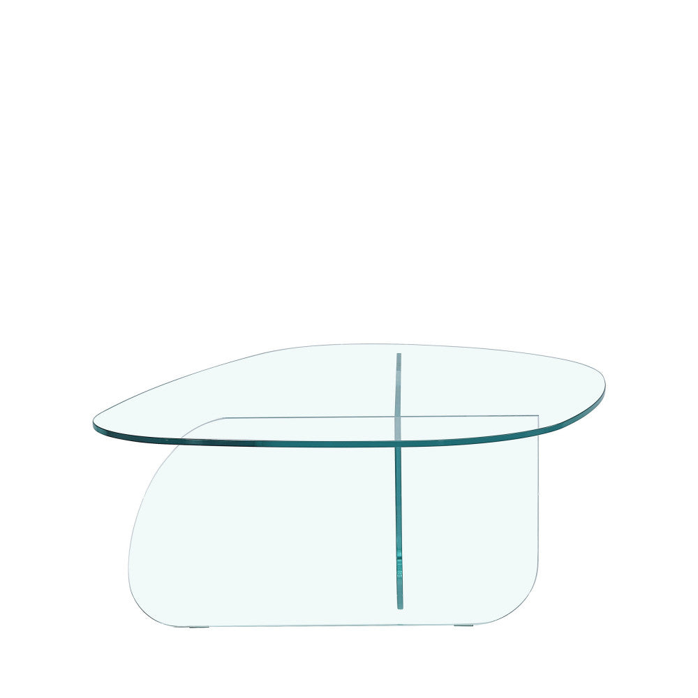 Tila - Mesa de centro orgánica - Cristal - Transparente