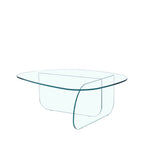 Tila - Mesa de centro orgánica - Cristal - Transparente