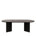 Sam - Oval Coffee Table - Wood - Black