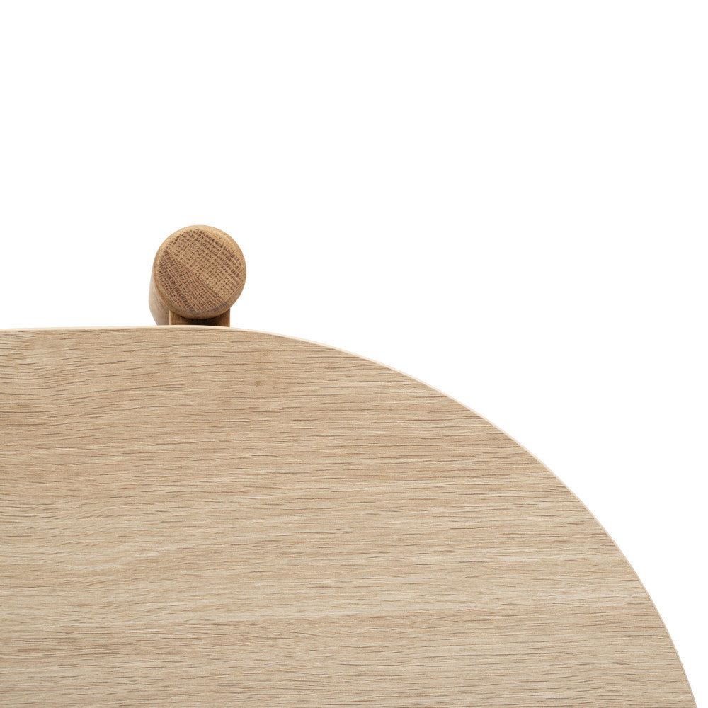Ellos - Table Basse Ovale - Bois Et Cannage - Bois Clair