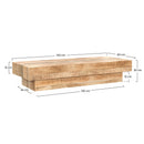 Table basse Aréto en bois de manguier