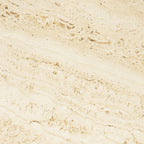 Karula - Round Travertine-Effect Coffee Table - Beige