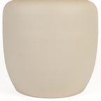 Karula - Round Travertine-Effect Coffee Table - Beige