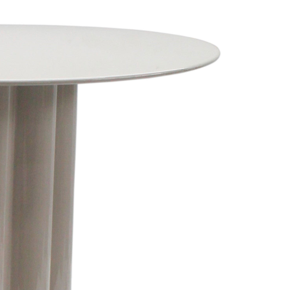 Leon - Round Coffee Table - Aluminium - Beige