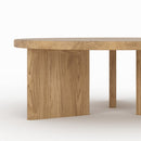 Table basse ronde Galia en bois massif de mindi