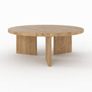 Table basse ronde Galia en bois massif de mindi
