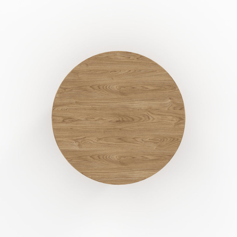 Table basse ronde Galia en bois massif de mindi
