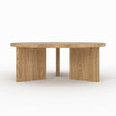 Table basse ronde Galia en bois massif de mindi