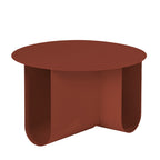 Blum - Round Coffee Table - Metal - Burgundy