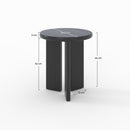 Table d'appoint Néa ronde en bois noir D40 cm