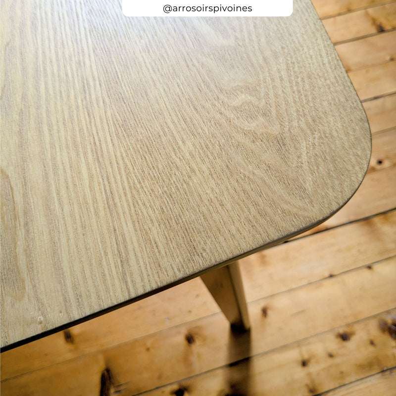 table bois clair 6 places oman rdv deco