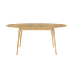 Eddy - Table Ovale 6/8 Personnes Extensible En Bois Clair