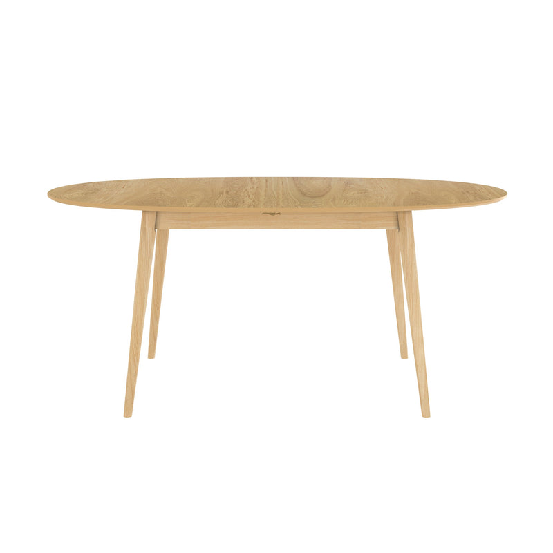 Table ovale Eddy 6/8 personnes extensible en bois clair 170/200 cm