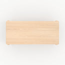 Table rectangulaire Irène en placage frêne effet blanchi 6 places
