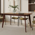 Omán - Mesa rectangular para 6 personas en madera oscura