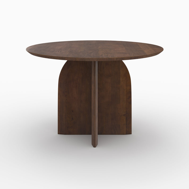 Table ronde Caïpi en bois de manguier 4 places
