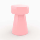 table d appoint athena en metal rose bonbon