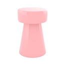 table d appoint athena en metal rose fond blanc