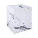 table d appoint lison en marbre blanc carre fond blanc