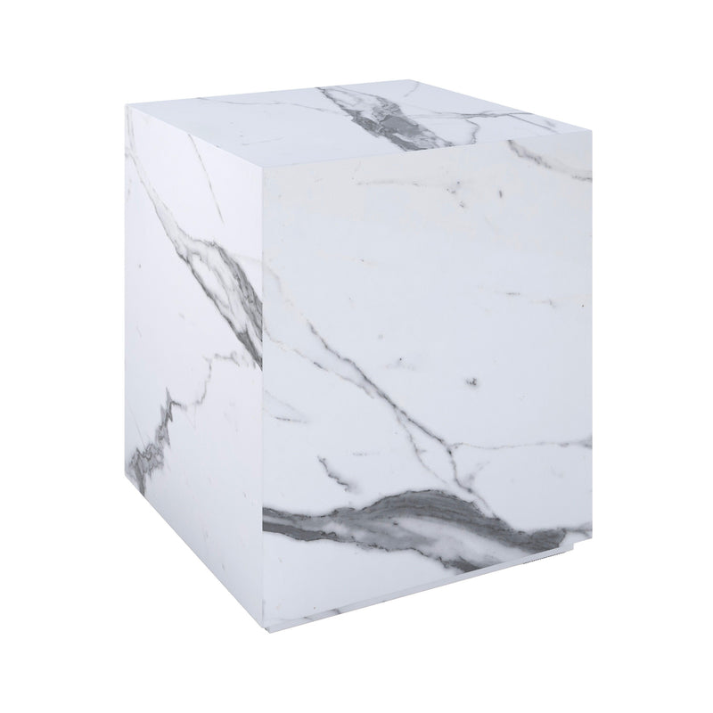 table d appoint lison en marbre blanc carre fond blanc