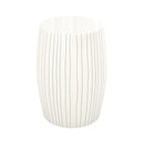 table d appoint nello ronde en metal blanc fond blanc