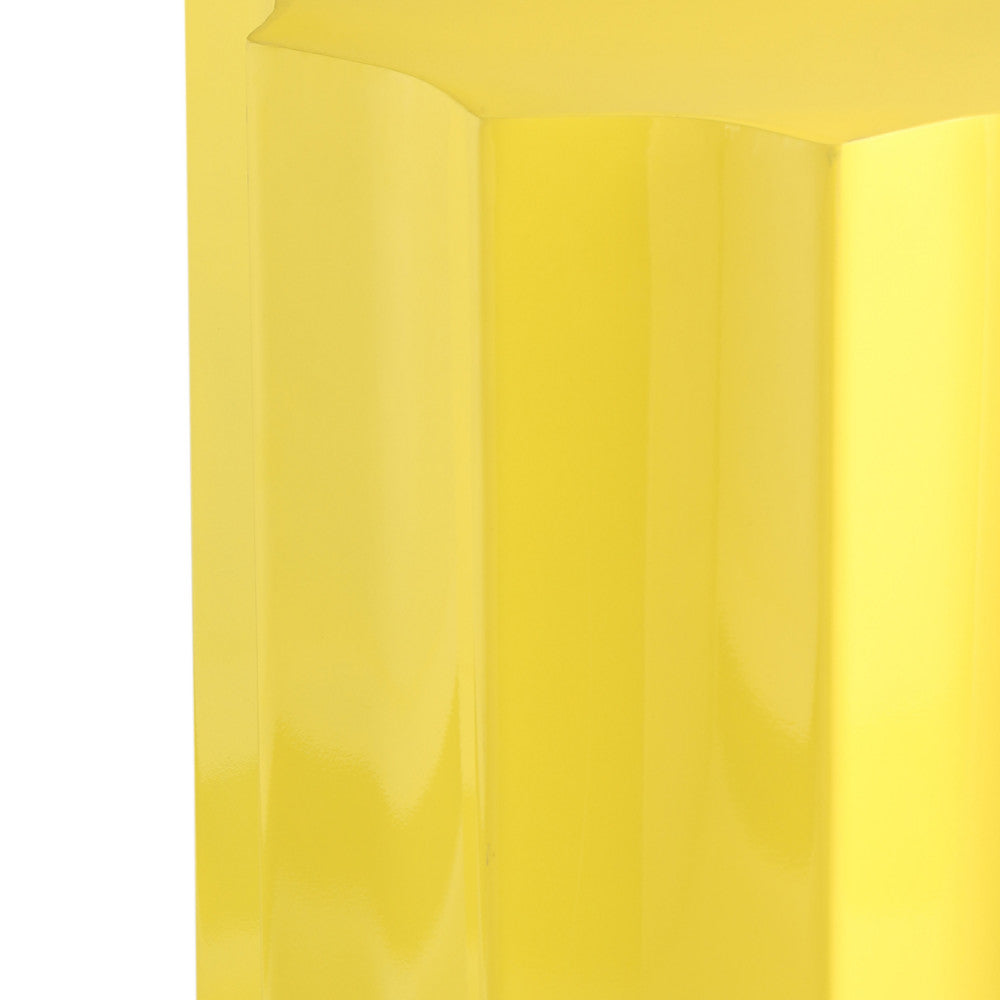 Neon - Round Side Table - Aluminium - Yellow